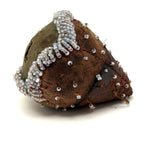Like a Wounded Heart, Much Worn Antique Tuscarora Beaded Strawberry Emery