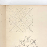 1909 Dutch School Notebook with Naive Drawings, Star Diagrams and More