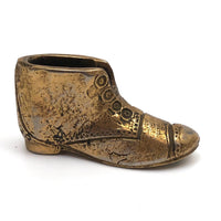 Little Brass Shoe Match Holder/Striker with Nice Detail