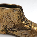 Little Brass Shoe Match Holder/Striker with Nice Detail