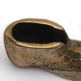 Little Brass Shoe Match Holder/Striker with Nice Detail