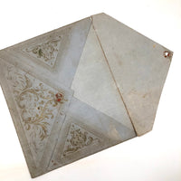 Poignant and Unusual Large 1840s Paper Lace Valentine with Mirror, Verse, and Original Envelope