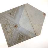 Poignant and Unusual Large 1840s Paper Lace Valentine with Mirror, Verse, and Original Envelope