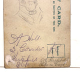 Eager Doggy in Green Chair, Antique British Watercolor Postcard