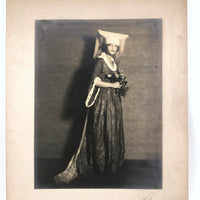 Dramatic, Soft Focus EH Smith Large Studio Photo of Young Actress in Medieval Costume
