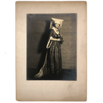 Dramatic, Soft Focus EH Smith Large Studio Photo of Young Actress in Medieval Costume