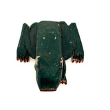 Marvelous Carved Folk Art Frog with Applied Legs and Yellow Belly