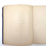 1909 Dutch School Notebook with Naive Drawings, Star Diagrams and More