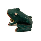Marvelous Carved Folk Art Frog with Applied Legs and Yellow Belly