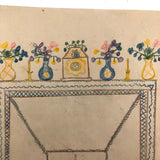 Early 1940s French School Drawings Notebook: Animals, Flowers, Houses, Extras