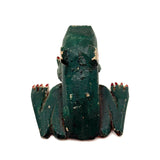 Marvelous Carved Folk Art Frog with Applied Legs and Yellow Belly
