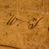 William Cuyler 's (Cuylerville, NY) Beautiful Condition Leather "Bill Book" Signed October 5, 1825