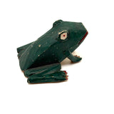 Marvelous Carved Folk Art Frog with Applied Legs and Yellow Belly