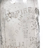 Empire State Mineral Waters, Late 19th C. Glass Bottle Impressed with Albany Capital Building