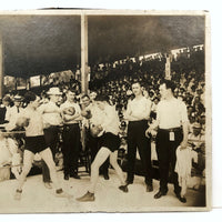 Standing Room Only, Atmospheric Early 20th C. Boxing Match Photograph