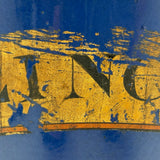 ZINCO, Gorgeous Large 19th Century Ironstone Apothecary Jar with Hand-painted Label Over Gold Leaf