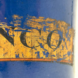 ZINCO, Gorgeous Large 19th Century Ironstone Apothecary Jar with Hand-painted Label Over Gold Leaf