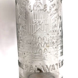 Empire State Mineral Waters, Late 19th C. Glass Bottle Impressed with Albany Capital Building