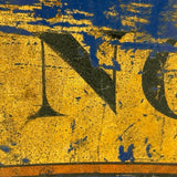 ZINCO, Gorgeous Large 19th Century Ironstone Apothecary Jar with Hand-painted Label Over Gold Leaf