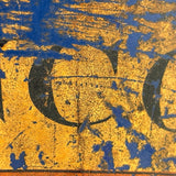 ZINCO, Gorgeous Large 19th Century Ironstone Apothecary Jar with Hand-painted Label Over Gold Leaf