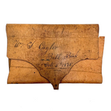 William Cuyler 's (Cuylerville, NY) Beautiful Condition Leather "Bill Book" Signed October 5, 1825