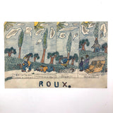 Early 1940s French School Drawings Notebook: Animals, Flowers, Houses, Extras