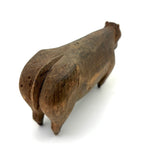 Ultra Soulful Antique Carved Pine Cow on Pointy Legs