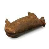 Ultra Soulful Antique Carved Pine Cow on Pointy Legs