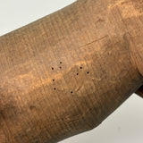 Ultra Soulful Antique Carved Pine Cow on Pointy Legs