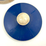 ZINCO, Gorgeous Large 19th Century Ironstone Apothecary Jar with Hand-painted Label Over Gold Leaf