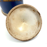 ZINCO, Gorgeous Large 19th Century Ironstone Apothecary Jar with Hand-painted Label Over Gold Leaf