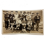 Various Uniforms and Lots of Attitude, Excellent Ballston Spa (NY) High School Baseball Team Photo