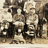 Various Uniforms and Lots of Attitude, Excellent Ballston Spa (NY) High School Baseball Team Photo