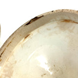 ZINCO, Gorgeous Large 19th Century Ironstone Apothecary Jar with Hand-painted Label Over Gold Leaf