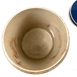 ZINCO, Gorgeous Large 19th Century Ironstone Apothecary Jar with Hand-painted Label Over Gold Leaf