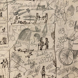 Late 19th C. Very Densely Doodled Ledger End Page (No. 1)