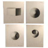 1858 Graphite Form and Shading Studies, Sold Individually