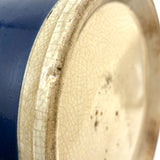 ZINCO, Gorgeous Large 19th Century Ironstone Apothecary Jar with Hand-painted Label Over Gold Leaf