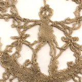 Amazing Handmade Bobbin Lace Medallions - Woman and Man (or Ghost!)