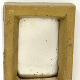 Sweet Old Hand-carved, Mustard Painted Miniature Mirror
