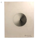 1858 Graphite Form and Shading Studies, Sold Individually
