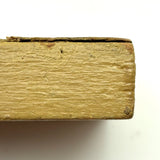 Sweet Old Hand-carved, Mustard Painted Miniature Mirror