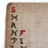(Camp) Shantituck (Kentucky) Finances, Naively Needlepointed, Linen Covered Blank Ledger, c. 1930s