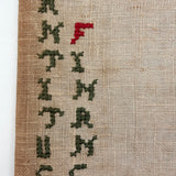 (Camp) Shantituck (Kentucky) Finances, Naively Needlepointed, Linen Covered Blank Ledger, c. 1930s