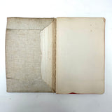 (Camp) Shantituck (Kentucky) Finances, Naively Needlepointed, Linen Covered Blank Ledger, c. 1930s