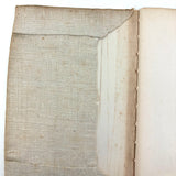 (Camp) Shantituck (Kentucky) Finances, Naively Needlepointed, Linen Covered Blank Ledger, c. 1930s