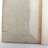(Camp) Shantituck (Kentucky) Finances, Naively Needlepointed, Linen Covered Blank Ledger, c. 1930s