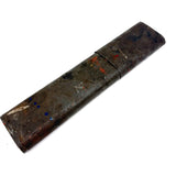 Beautiful Antique Tin Sleeve with Ultra Painterly Patina, Filled with Brushes as Found