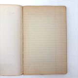 (Camp) Shantituck (Kentucky) Finances, Naively Needlepointed, Linen Covered Blank Ledger, c. 1930s