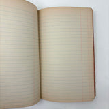 (Camp) Shantituck (Kentucky) Finances, Naively Needlepointed, Linen Covered Blank Ledger, c. 1930s